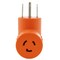 Ac Works Plug Adapter, L6-20R, 14-50P, L6-20P, 14-50P, 0 ft., Orange AD1450L620 - alternate 6